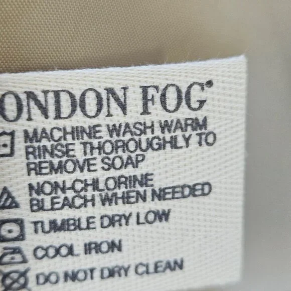 Vintage Men's London Fog Bomber Style Beige Jacket Preppy Casual Size L - Picture 11 of 11